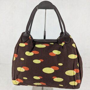 Longchamp Le Pliage Shoulder Brown Bag - Canvas/Leather - AUTH - Great Deal!